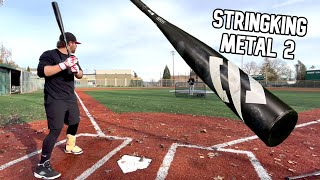 Hitting with the 2022 STRINGKING METAL 2  BBCOR Baseball Bat Review [upl. by Bergwall]