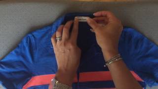 How to iron on Dymo LetraTag labels for clothing [upl. by Nappy]