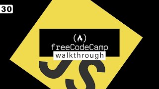 Free Code Camp Walkthrough 30  JavaScript  Palindrome Checker [upl. by Jenica]