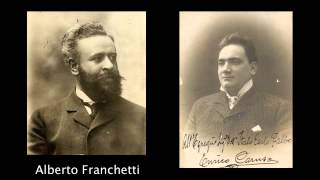 Franchetti Germania  Ah vieni qui No non chiuder gli occhi vaghi  Caruso 1903 [upl. by Aenad]