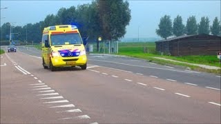 oude sirene A1 AMBULANCE 13190 MET SPOED NAAR VOLENDAM [upl. by Ayikaz]