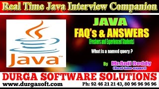 Java Interview CompanionJava What is a named query [upl. by Pish]