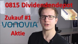 Kauf der Vonovia Aktie  Dividendenstrategiedepot Zukauf 1  0815 Dividendenaktien kaufen [upl. by Haduj760]