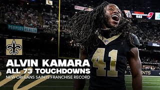 Watch All 73 Alvin Kamara TDs for Saints Record  Highlights [upl. by Aicilak]