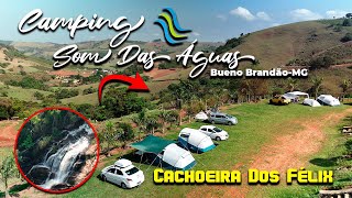 Camping Som das Àguas em Bueno BrandãoMG  Cachoeira dos Felix [upl. by Koffman]