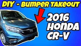 DIY 2015  2016 Honda CRV Front Bumper Removal  Any Bumper Takeout [upl. by Morten475]