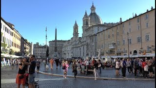 Walk around Piazza Navona Rome Italy [upl. by Hedveh]