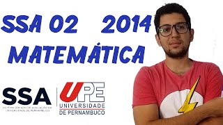 SSA 02  Questão 18  UPE2014  Matemática [upl. by Ardnal]