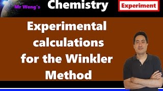 Winkler Method Dissolved Oxygen IB Chemistry experimental calculations [upl. by Dnanidref399]