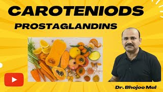 Carotenoids and Prostaglandins  Types of Terpenoids  by Dr Bhojoo Mal [upl. by Delle]