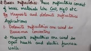 refractoriesclassification engineering chemistryJNTUK anuacidic basicneutral refractories [upl. by Aelgna]