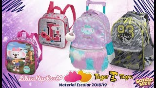 Material Escolar Lilica e Tigor 2019 [upl. by Aibar]