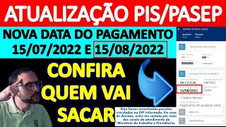 NOVO PAGAMENTO PISPASEP LIBERADO PARA 15082022  CONFIRA QUEM VAI SACAR ESSE ABONO SALARIAL [upl. by Onil238]