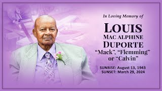 Celebrating The Life of Louis Mac Alphine Duporte [upl. by Margaret]