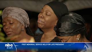 First Memorial Service held for late President Geingob nbc [upl. by Ehling]