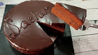 По многочисленным просьбам Легендарный торт ЗАХЕР Sachertorte Без сливок и желатина [upl. by Notelrac]