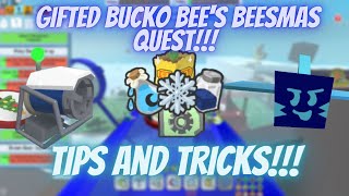 Gifted Bucko Bees BEESMAS QUEST REWARDS  REWARDS  Bee Swarm Simulator [upl. by Hanahsuar922]