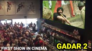 Gadar  2 Public Crowd in Cinema Hall  Suny Deol  Amisha Patel  Manish Wadhwa gadar2review [upl. by Tabbi82]