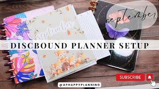 September Disc Planner Setup  Personalize Inserts  Classic Size Planner [upl. by Yatnoj]