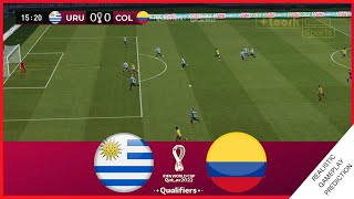 ⚽Uruguay vs Colombia  Eliminatorias Qatar 2022 Partido Completo Oct 07 2021 Simulación Realista [upl. by Stclair]