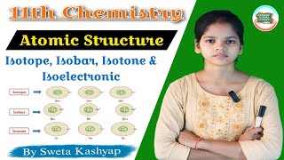 Atomic Structure  Isotopes Isobars Isotones And Isoelectronic  11th Chemistry  science [upl. by Justino]