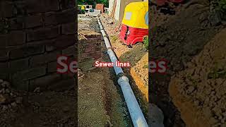 Concrete pipesewer linesshortsort video [upl. by Icyak521]