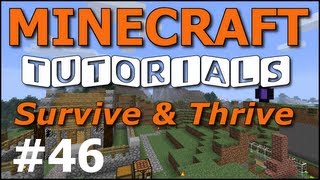 Minecraft Tutorials  E46 Powered Minecart Railway Survive and Thrive II [upl. by Rammus982]