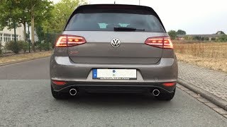 VW Golf VII GTI Performance DSG stock exhaust sound [upl. by Notkcorb]