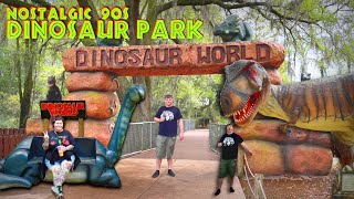 DINOSAUR WORLD  Plant City FL  Rad 90s Dino Park in Florida Tour Vlog [upl. by Adnilg]