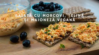 Salata cu morcov telina si maioneza  Gustare de post  vegan [upl. by Savvas250]