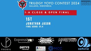 TRILOGY Yoyo Contest 2024 1A Close amp Open Final 1st Jonathan Jason [upl. by Wistrup825]