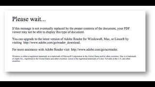 PDF won’t display Please wait … How to open ViralAndTechnology [upl. by Sybilla326]