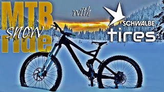 MTB snow ride with Schwalbe tires [upl. by Marsh]