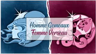 Homme Gémeaux ♊ Femme Verseaux ♒  Compatibilité amoureuse [upl. by Cowey]