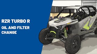 RZR Turbo R  Oil and Filter Change  Polaris RZR® [upl. by Elaina]