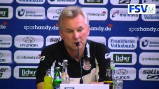 Pressekonferenz vor dem Spiel SG Sonnenhof Großaspach  FSV Frankfurt [upl. by Kenweigh502]