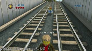 LEGO City Undercover WiiU Trying to Use Trains and Bridges Early [upl. by Luise]