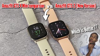 Amazfit GTS 2 New Version vs Amazfit GTS 4 Mini comparison [upl. by Enaerb]