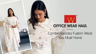 W Office Wear Haul  Contemporary Fusion Wear You Must Have [upl. by Bensen]