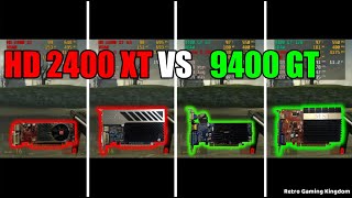 Radeon HD 2400 XT vs GeForce 9400 GT Test In 7 Games No FPS Drop  Capture Card [upl. by Coffeng]