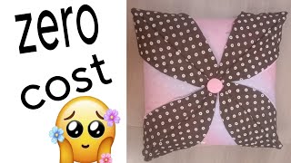 diy stylish cushion0 cost cushioncushion making best kapdo our katrano ka mast ideya 🪡🧵✂️🙏🙏 [upl. by Cirdec]