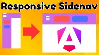 Responsive Sidenav Angular 17 example  Angular Material  2024 [upl. by Nnaeirual]