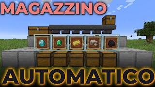 TUTORIALMagazzino Automatico in Minecraft survival [upl. by Ariek]