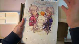 Unboxing of FFXIV 2024 Weekly Calendar [upl. by Aenil761]