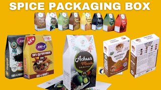 Spice Packaging Boxes  Small to Large Scale Business Ideas  Paper Box Manufacturer [upl. by Gwen]