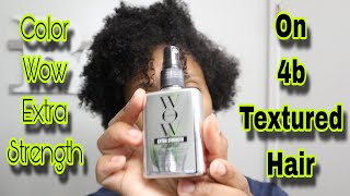 Color Wow Extra Strength AntiHumidity Spray On 4b Texture Hair Product Review [upl. by Gazo922]