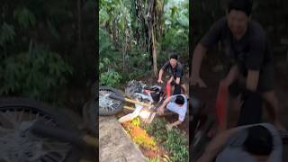 Randika jatuh dari motor guys davidsunairi bocilbocilds wargads anakdesa minvlog [upl. by Zaller]