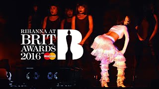 Rihanna  Consideration  Work Brit Awards 2016 Studio Version [upl. by Nylhtiak]