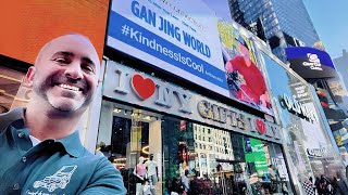 Honored to Represent Kind Volunteers on a Times Square NYC Billboard for World Kindness Day [upl. by Lukin]