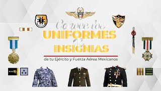 Conoce los uniformes e insignias que ha portado el personal del EjércitoMexicano y FuerzaAéreaMx [upl. by Adnohsal]